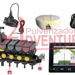 Conjunto elétrico controlador de água e gps agrícola