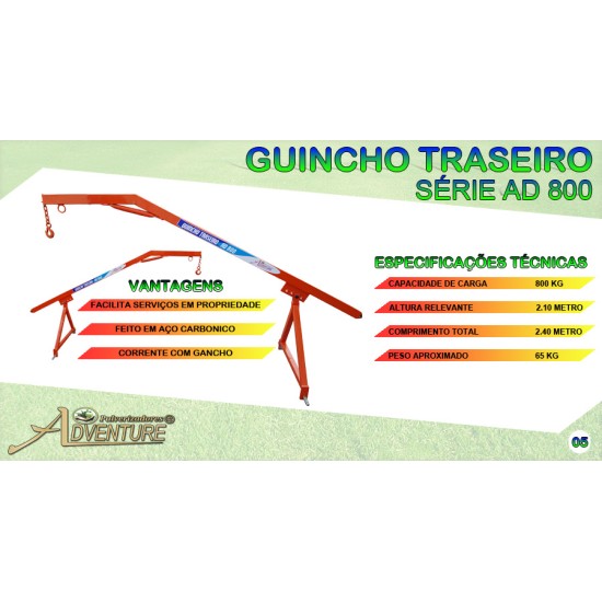 Guincho traseiro série ad 800