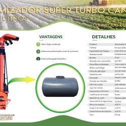 Atomizador duto  super turbo canhão 2000 l - "jatão"