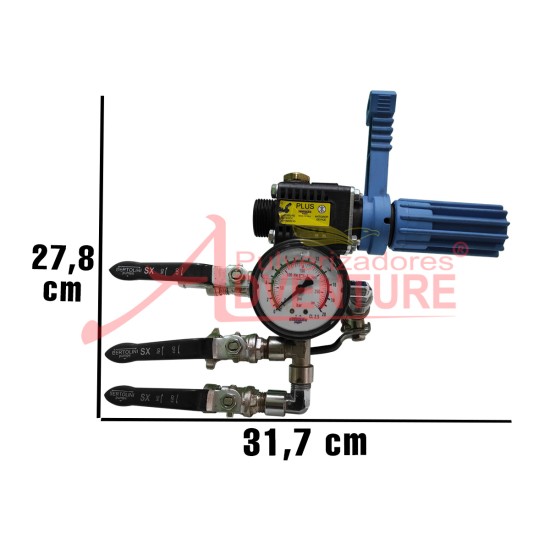 Controlador de pressão bertolini 3 vias