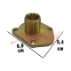 Flange macho rosca 3/4 latão