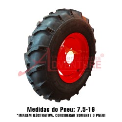 Pneu agrícola 7.5 - 16 