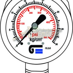 75 - manômetro pressão 100 bar s 22 (33-34240)				